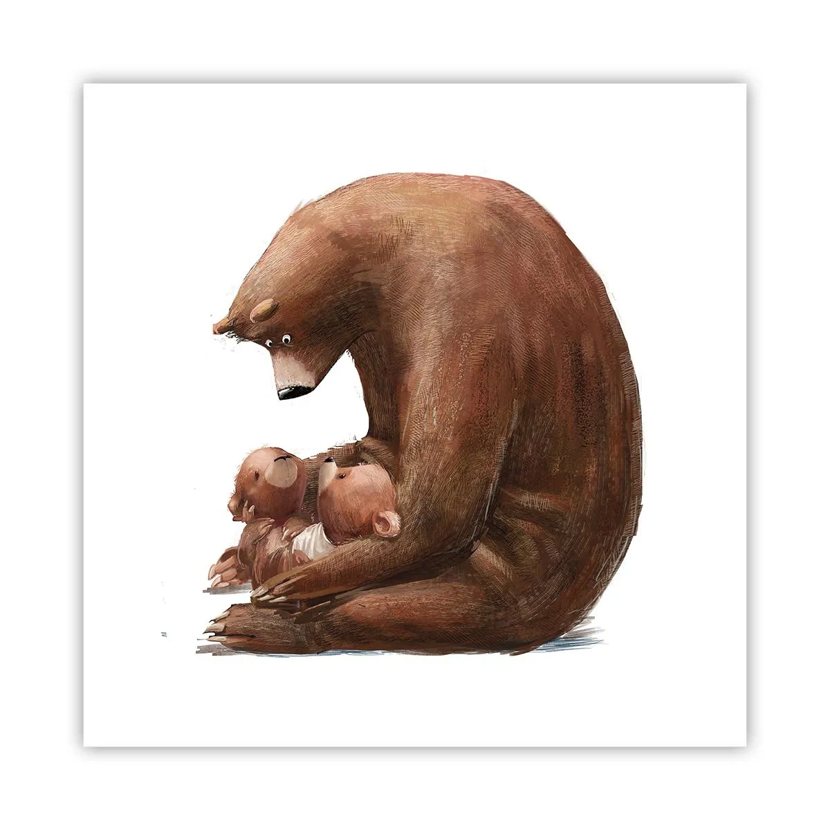Affisch - Söta drömmar, barn - 60x60 cm