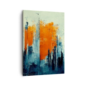 Canvastavla - Bild på duk - Modernt landskap - 50x70 cm