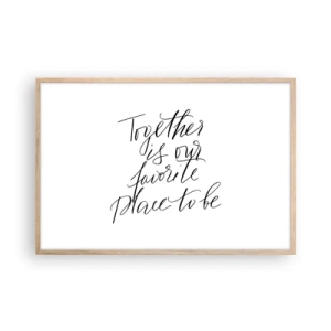 Affisch i ram av ljusek - Känner du också det? - 91x61 cm