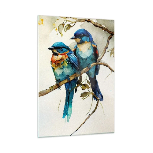 Glastavla - Bild på glas - Sur? - 50x70 cm