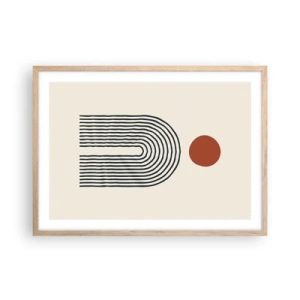 Affisch i ram av ljusek - Formernas och färgernas magnetism - 70x50 cm