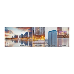 Provbit av fototapet Premium Canvas - Paris monumentala lugn - Stad, Paris, Eiffeltornet - 100x30 cm