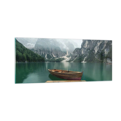 Glastavla - Bild på glas - Naturens mäktighet - 100x40 cm