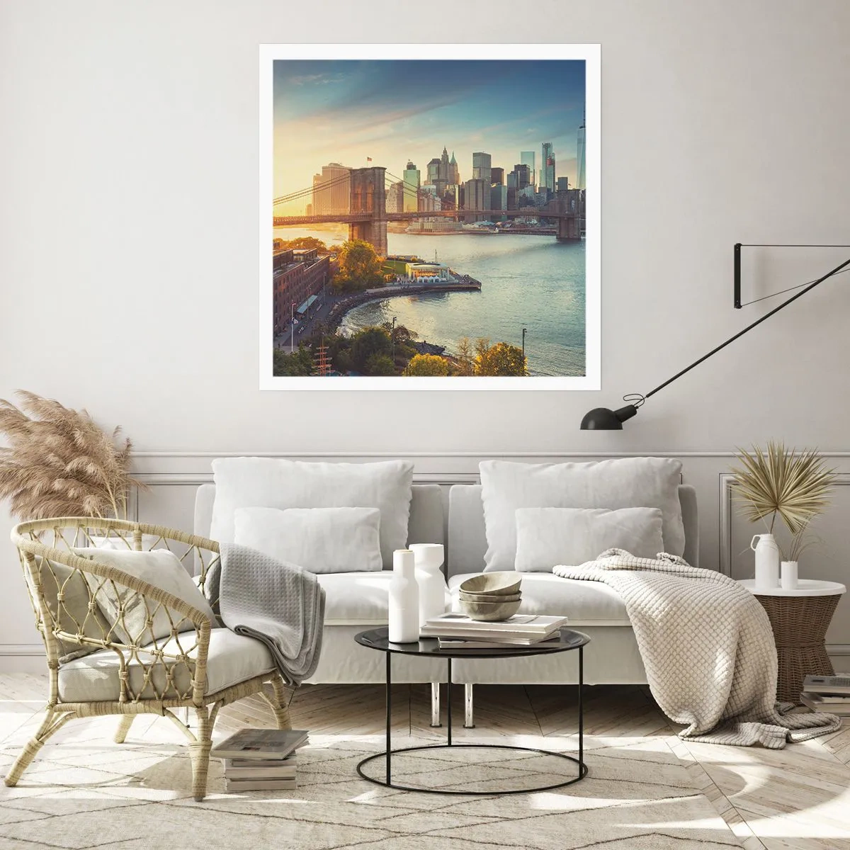 Affisch - Storstadsgryning - 60x60 cm