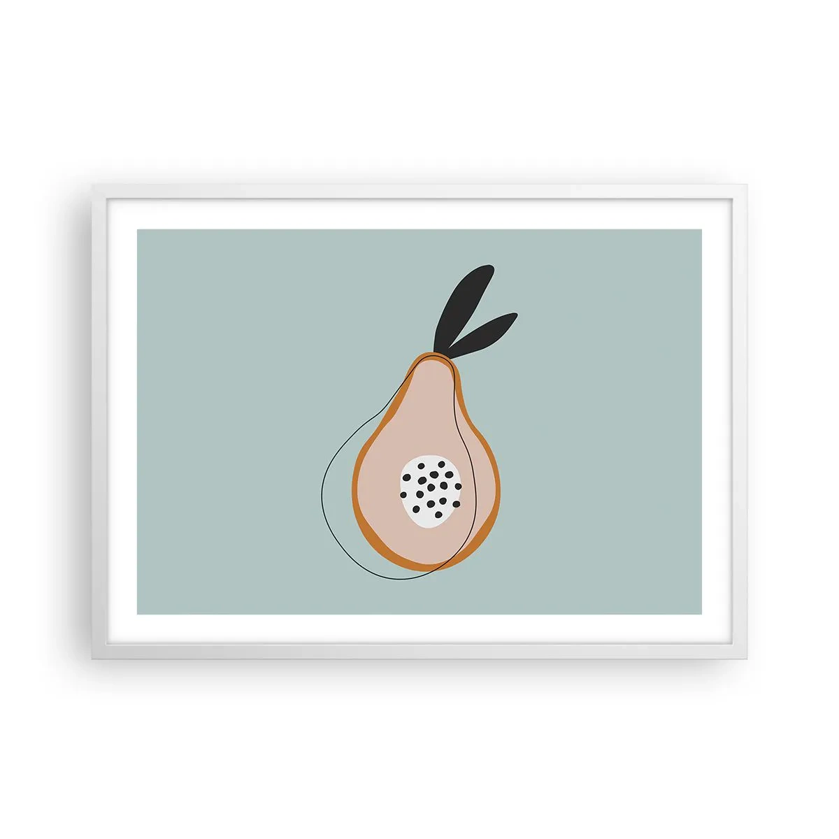 Affisch i vit ram - Att tränga in i sakens natur - 70x50 cm