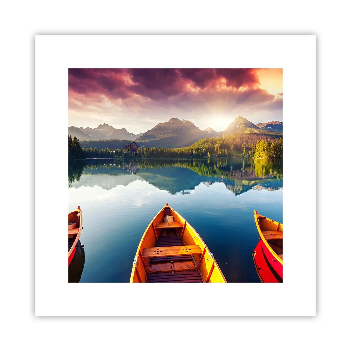 Affisch - Ingenting mot naturen - 30x30 cm