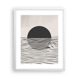 Affisch i vit ram - Halvdan komposition - 40x50 cm