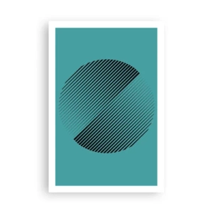 Affisch - Cirkeln - en geometrisk variation - 61x91 cm