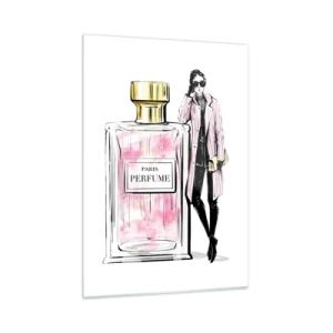 Glastavla - Bild på glas - Paris-sensualitet - 50x70 cm