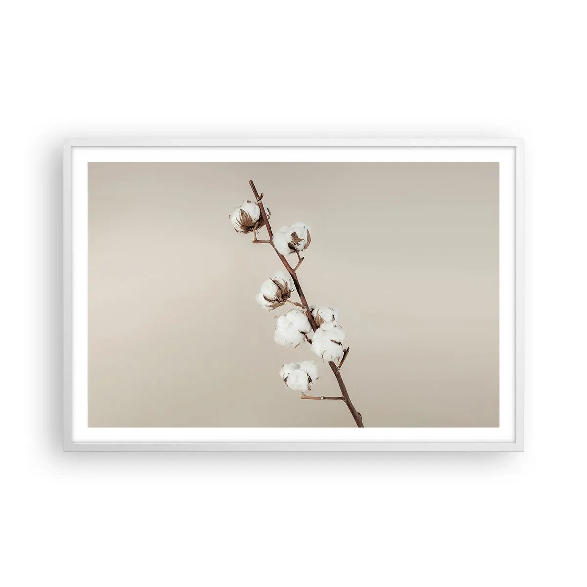 Affisch i vit ram - Hos mjukhetens källa - 91x61 cm