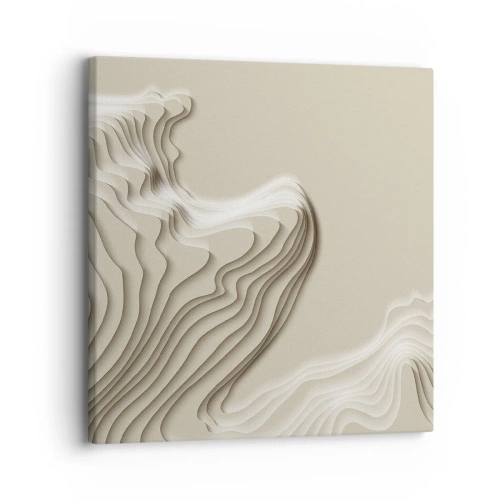 Canvastavla - Bild på duk - Konstens topografi - 30x30 cm