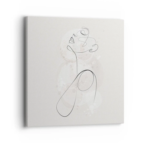 Canvastavla - Bild på duk - Skönhetens spiral - 40x40 cm