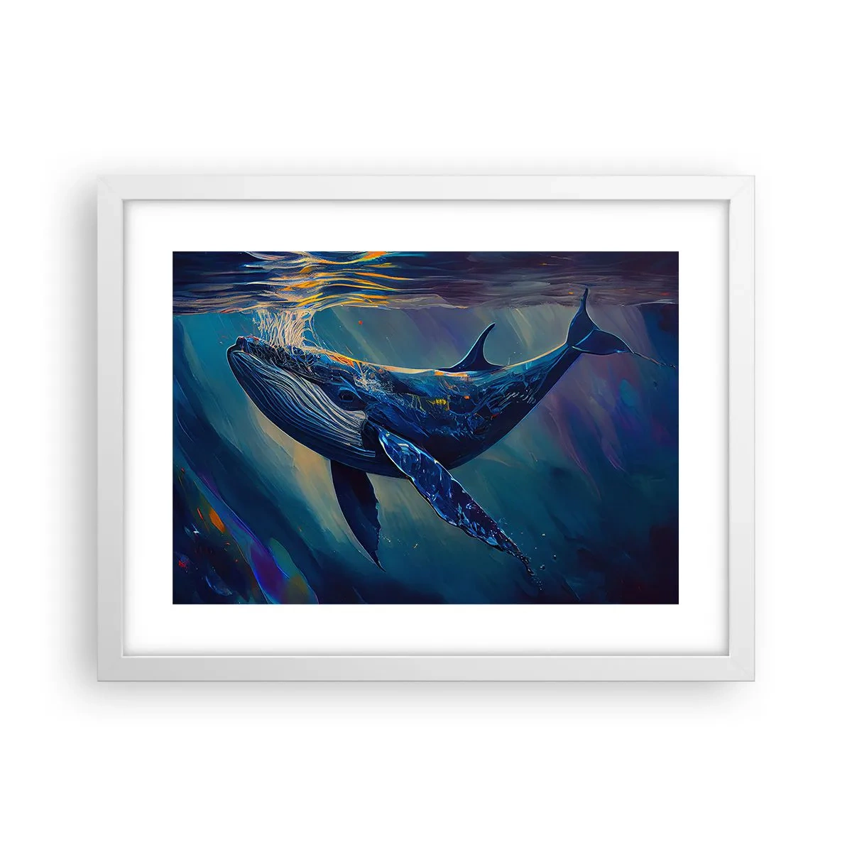 Affisch i vit ram - Välkommen till min värld - 40x30 cm