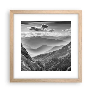 Affisch i ram av ljusek - Ända fram till horisonten - 30x30 cm