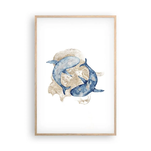 Affisch i ram av ljusek - Vänskap eller kärlek? - 61x91 cm