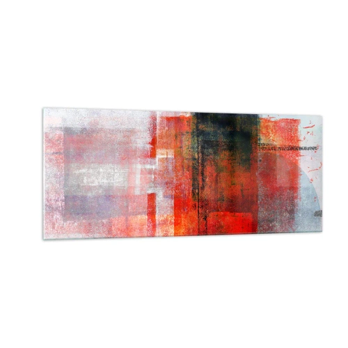 Glastavla - Bild på glas - Glödande komposition - 100x40 cm