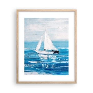 Affisch i ram av ljusek - Med en vän vid din sida - 40x50 cm