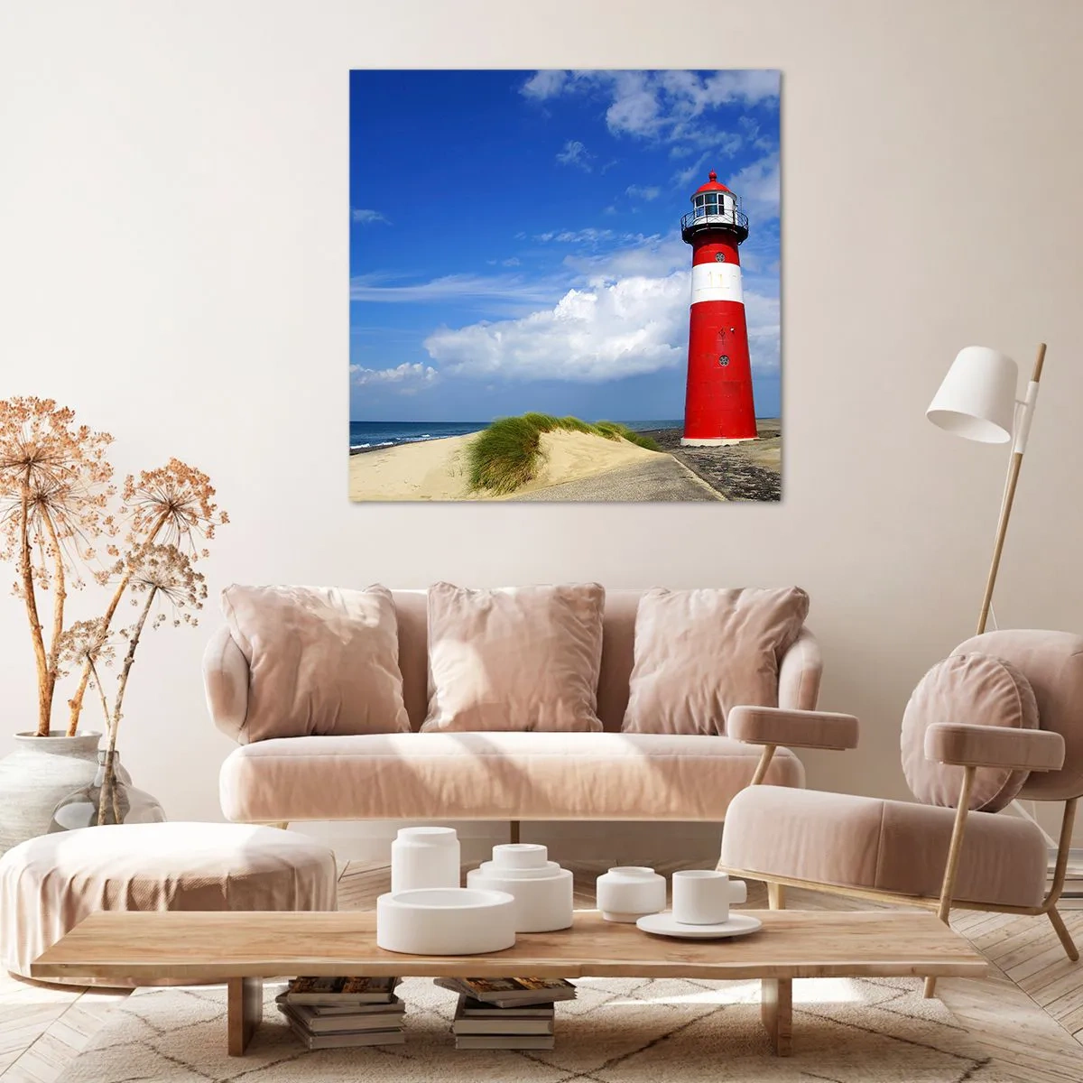 Canvastavla - Bild på duk - Drömasyl - 70x70 cm