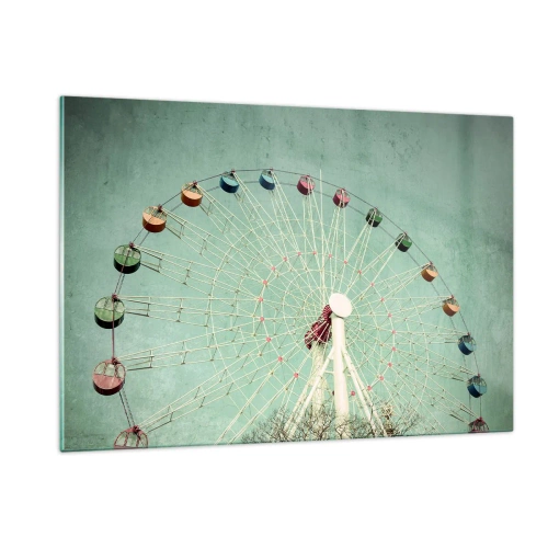 Glastavla - Bild på glas - Välkommen att ha kul - 120x80 cm