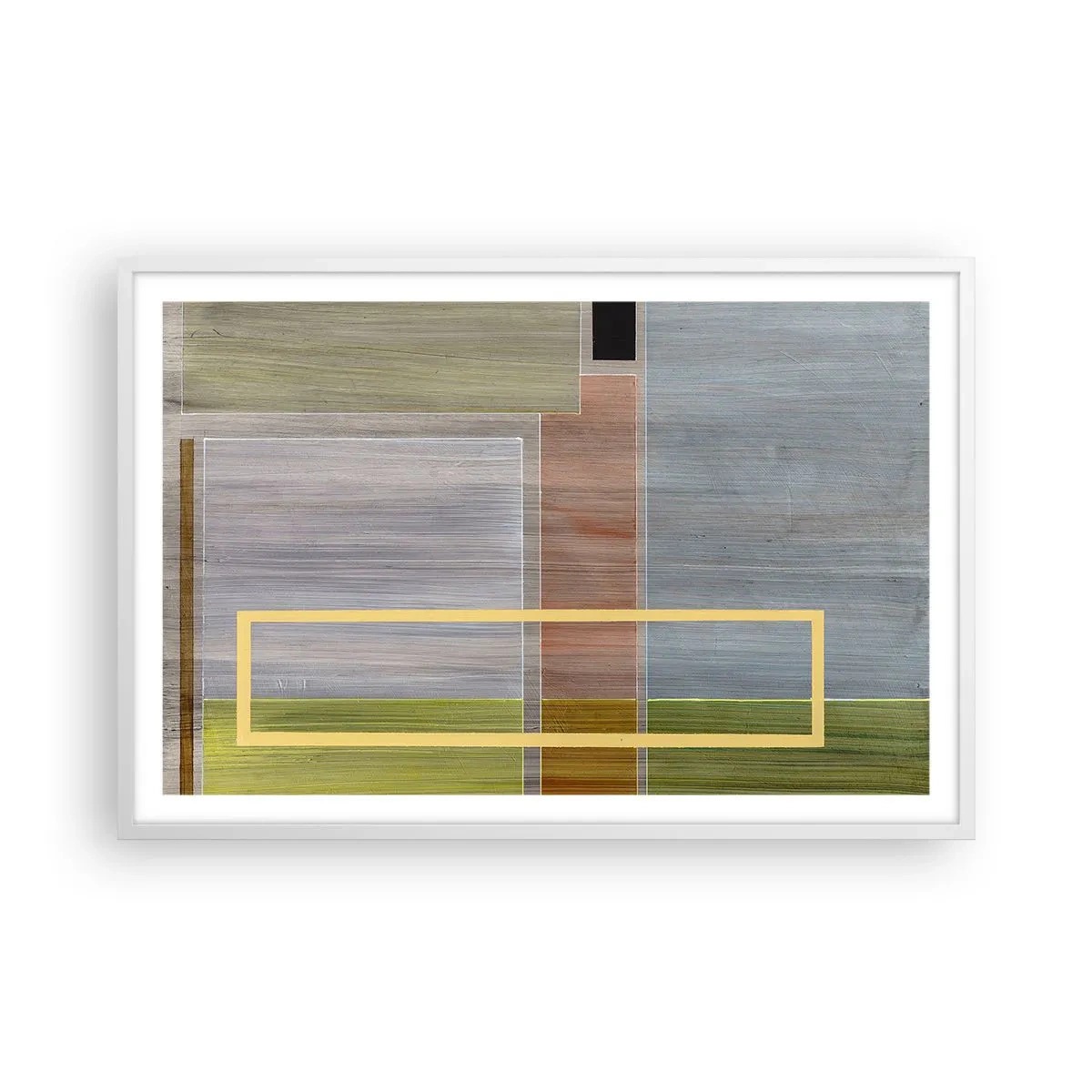 Affisch i vit ram - Rakt och lugnt - 91x61 cm