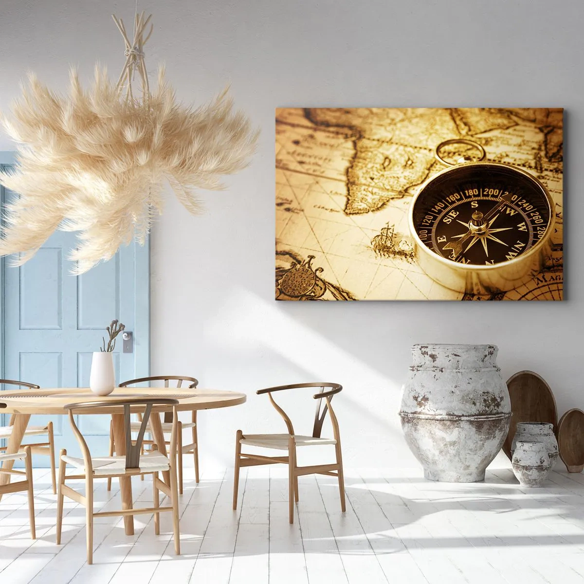 Canvastavla - Bild på duk - Västerut eller österut? - 120x80 cm