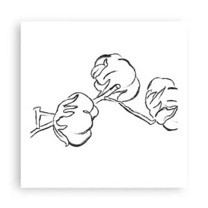 Affisch - Bomullsdun - 60x60 cm