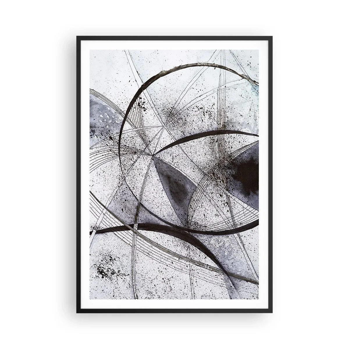 Affisch i svart ram - Futuristisk fantasi - 70x100 cm