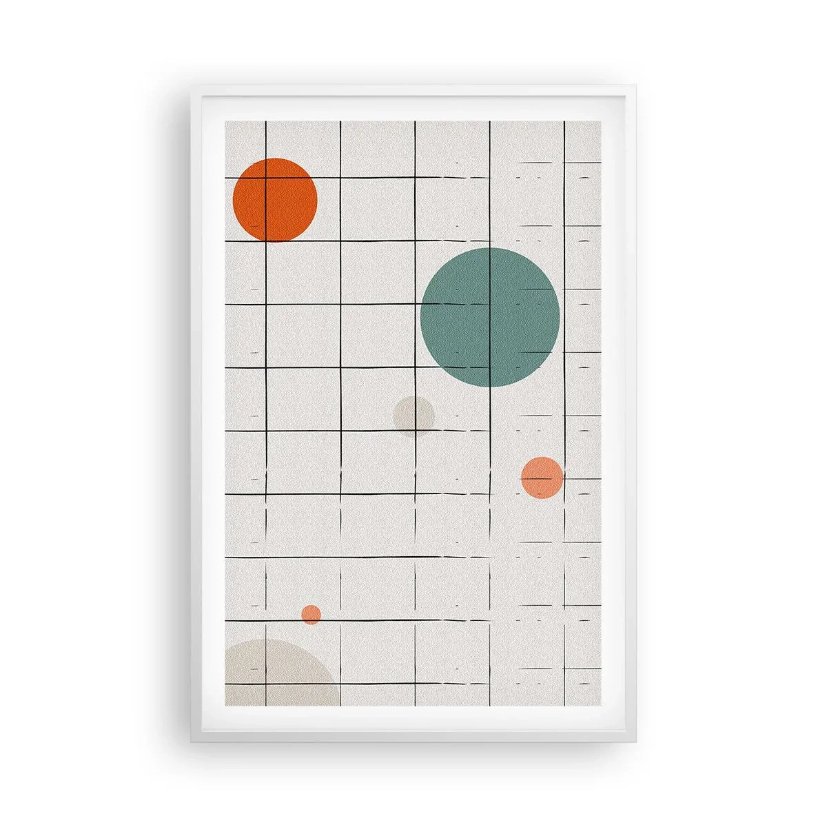 Affisch i vit ram - Fångade. Vi eller de? - 61x91 cm