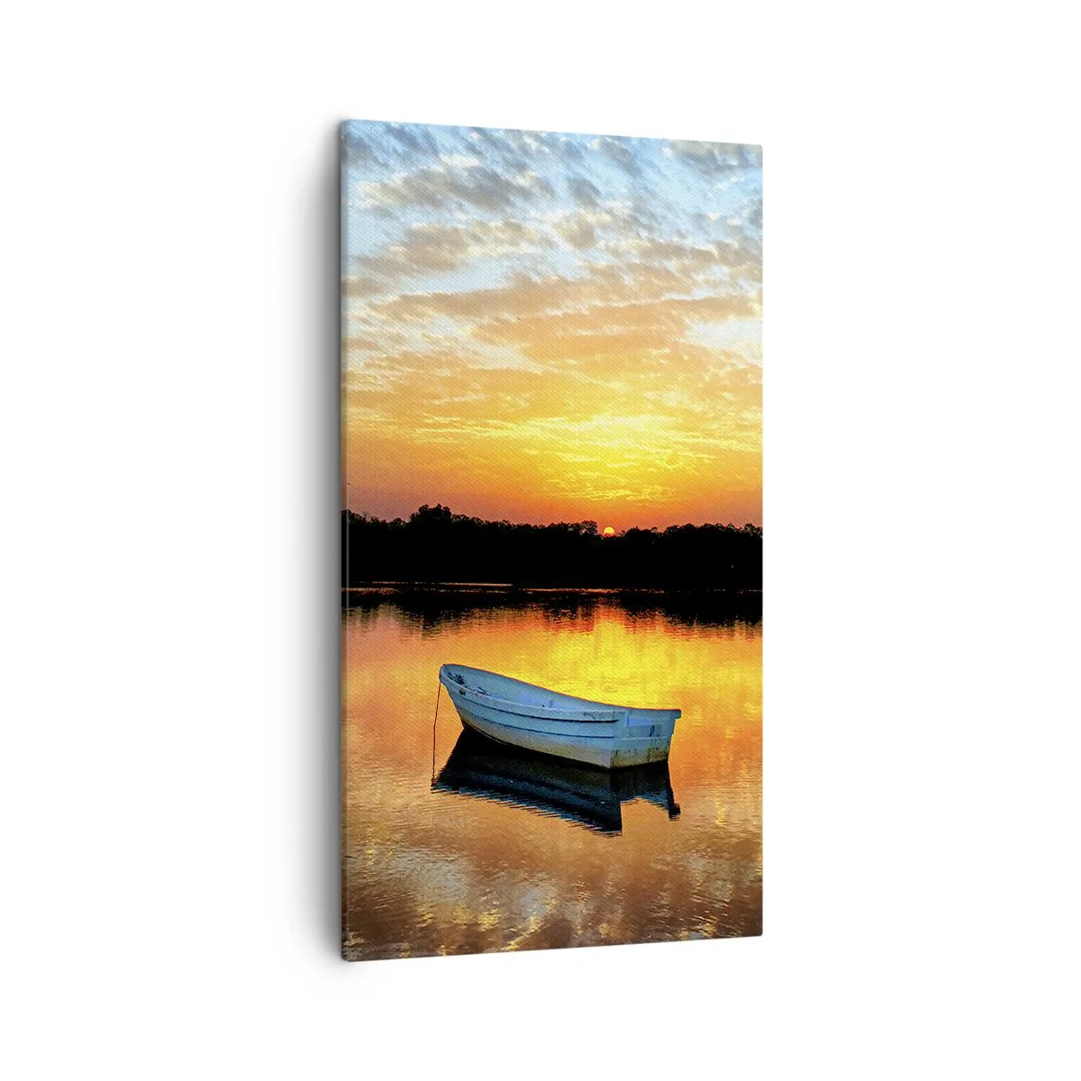 Canvastavla - Bild på duk - Titta, lyssna, fundera - 45x80 cm