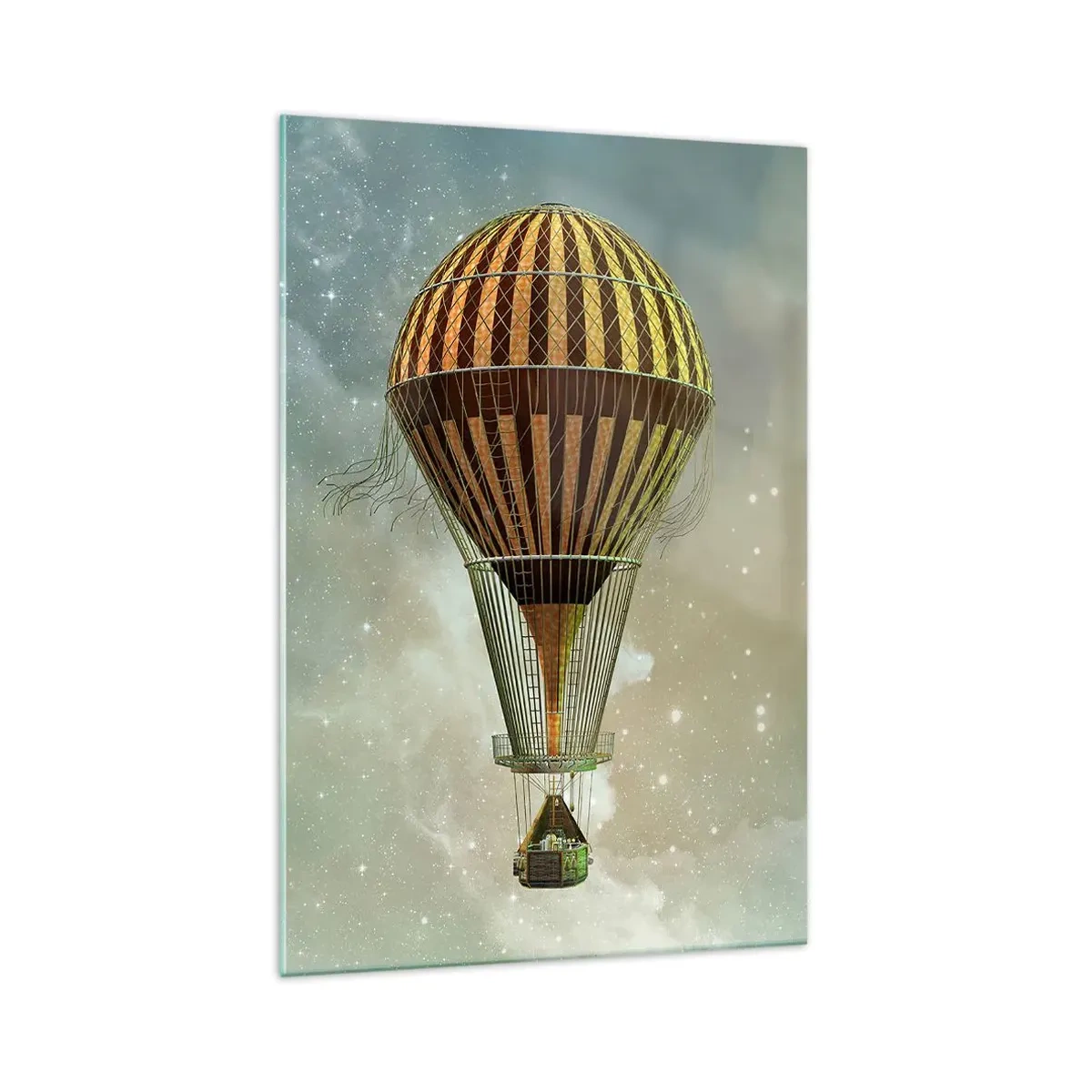 Glastavla - Bild på glas - Banbrytande flygningar - 70x100 cm