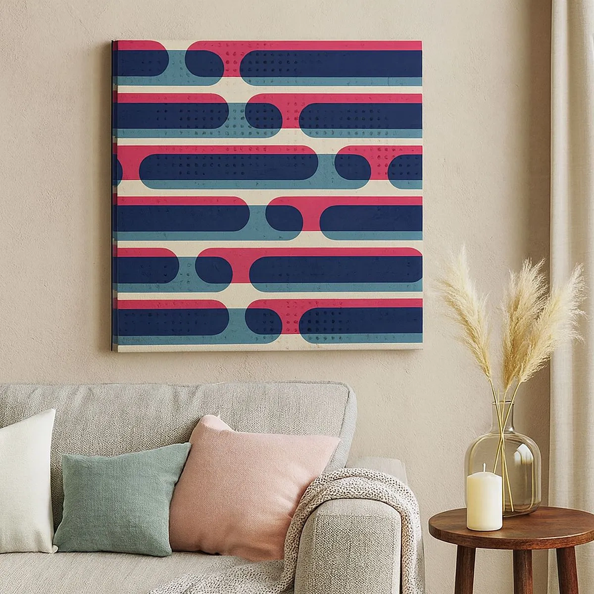 Canvastavla - Bild på duk - In och framåt - 30x30 cm