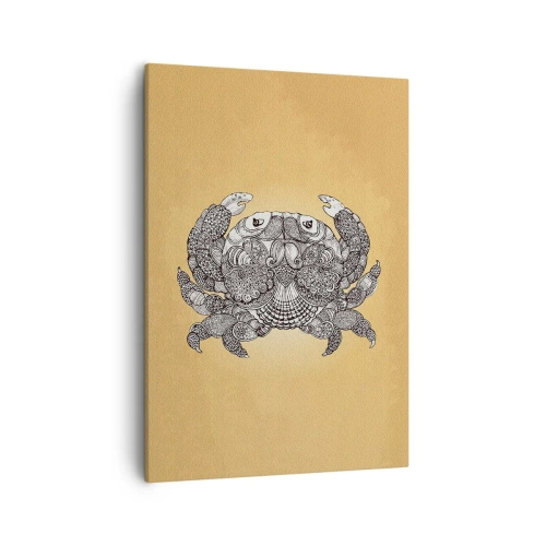 Canvastavla - Bild på duk - Herr Krabba berättar - 50x70 cm