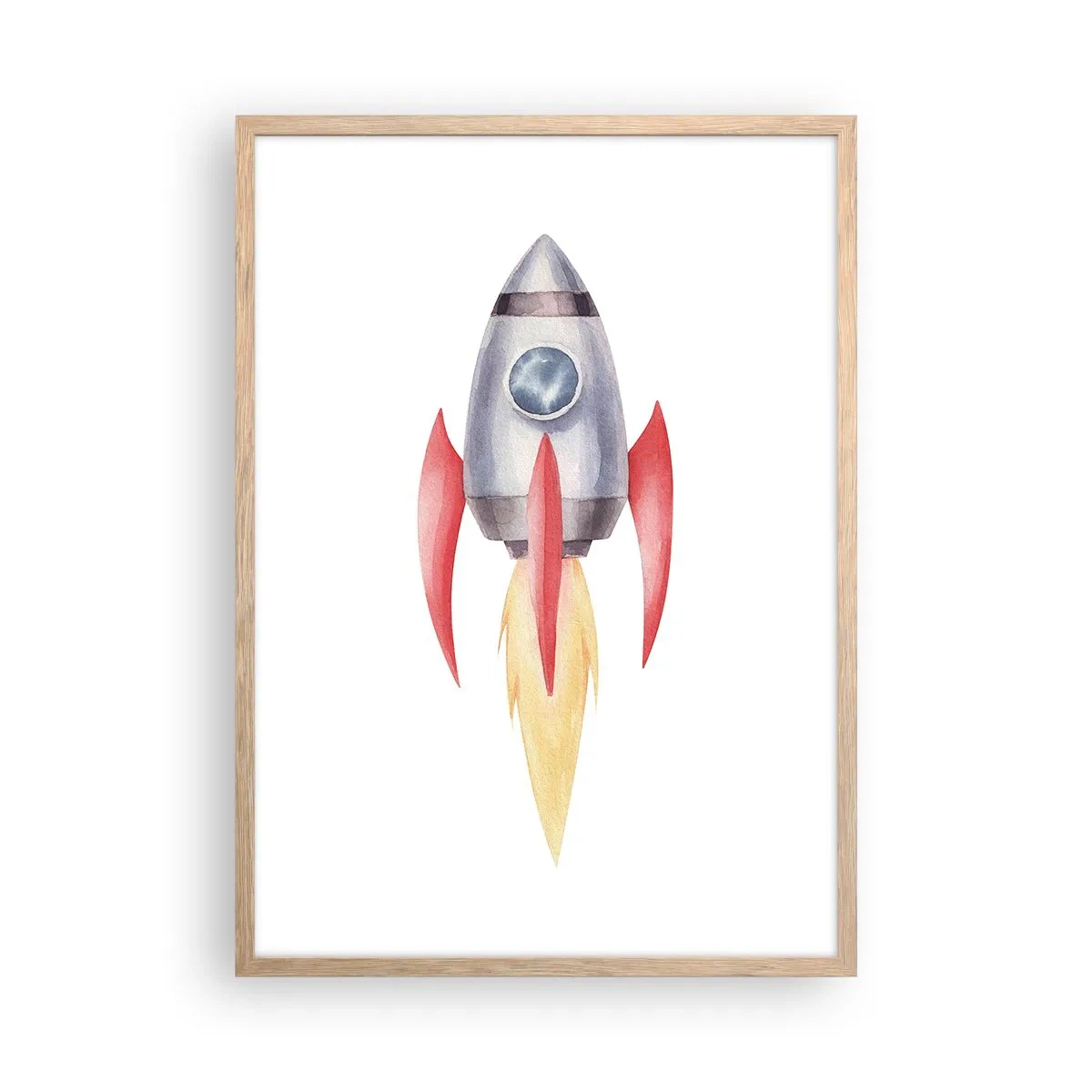 Affisch i ram av ljusek - Högre, snabbare, längre - 50x70 cm