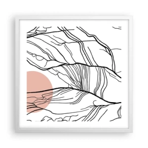 Affisch i vit ram - I grenarnas nät - 50x50 cm