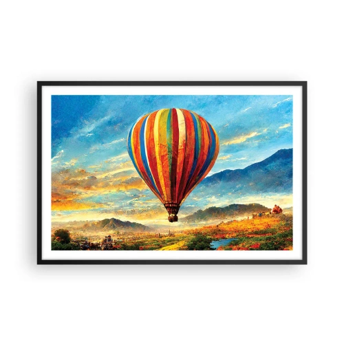 Affisch i svart ram - I tystnad ser man mer - 91x61 cm