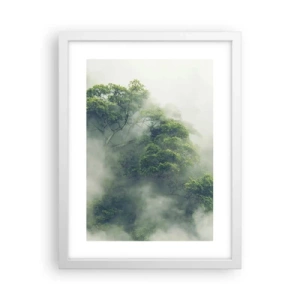 Affisch i vit ram - Insvept i dimma - 30x40 cm