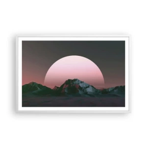 Affisch i vit ram - I den granliggande galaxen - 91x61 cm