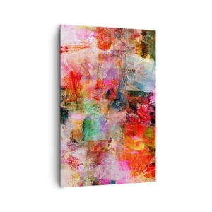 Canvastavla - Bild på duk - En resa genom det rosa - 80x120 cm