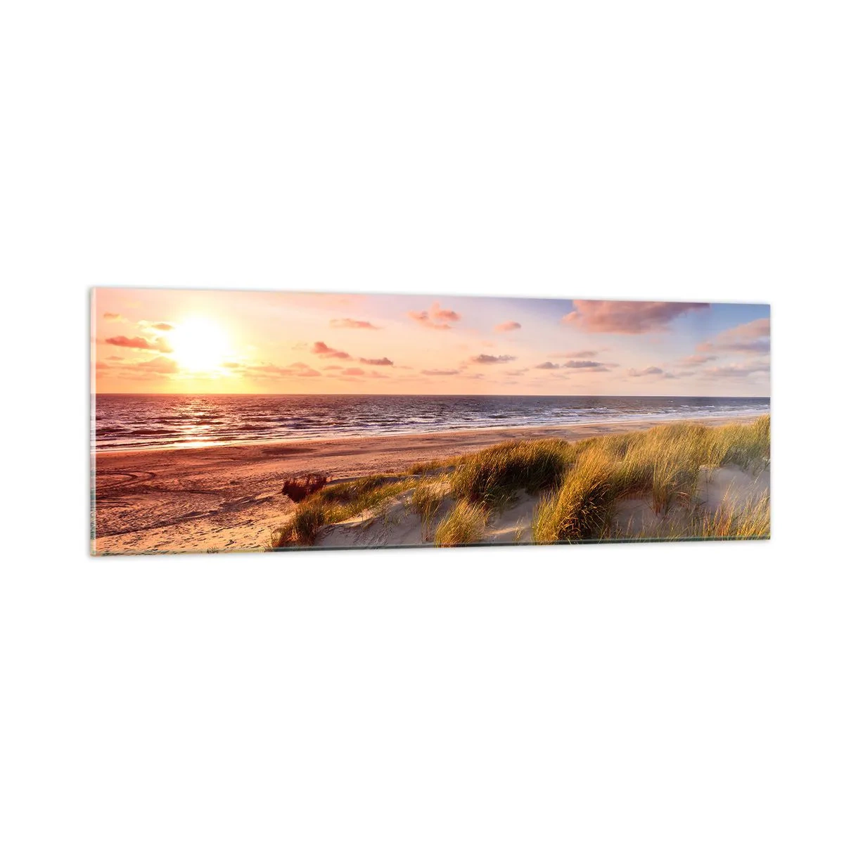 Glastavla - Bild på glas - Luften luktar sommar - 90x30 cm