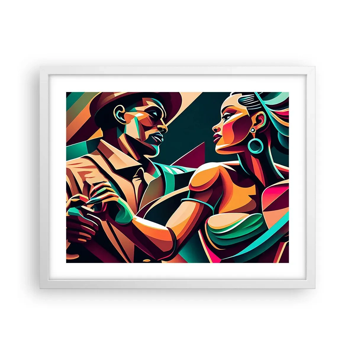 Affisch i vit ram - I hjärtats rytm - 50x40 cm