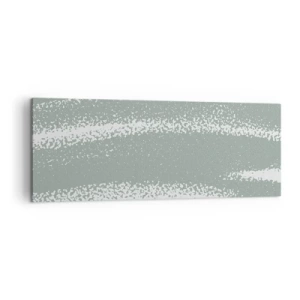 Canvastavla - Bild på duk - Abstraktion i vinterstämning - 140x50 cm