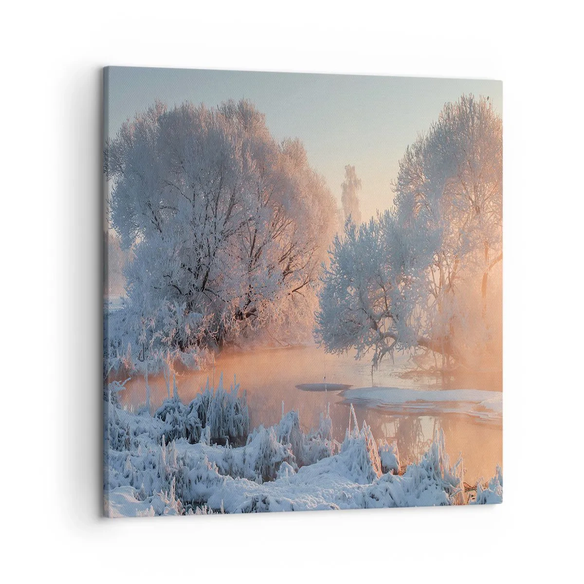 Canvastavla - Bild på duk - Allt glittrar i solens kristall - 50x50 cm