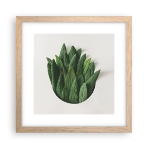 Affisch i ram av ljusek - Ostoppbar nyfikenhet - 30x30 cm