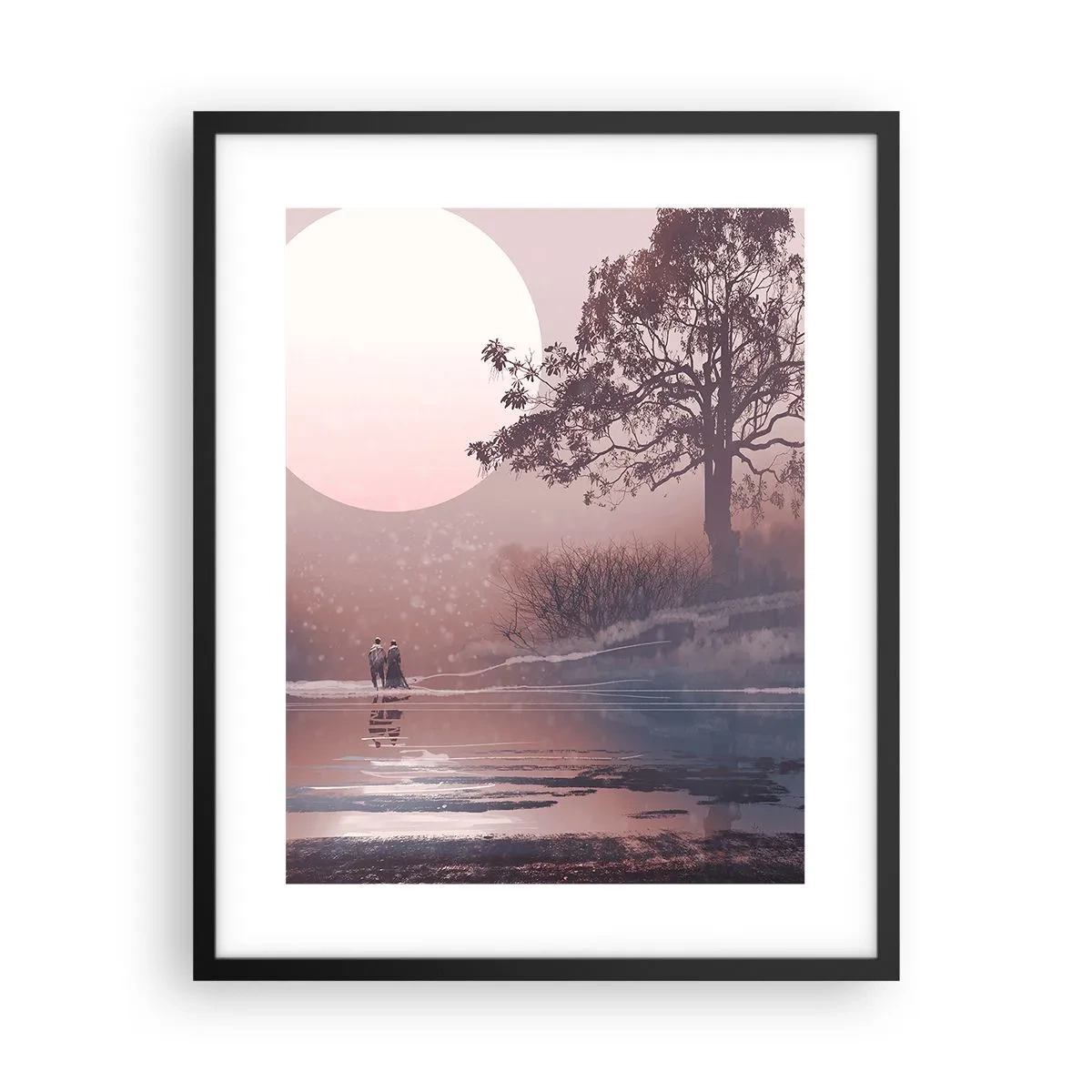 Affisch i svart ram - Nattens under - 40x50 cm