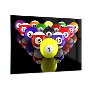 Glastavla - Bild på glas - Olika spelfärger - 100x70 cm