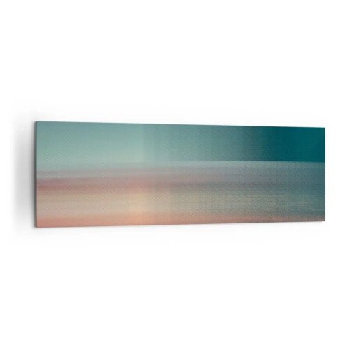 Canvastavla - Bild på duk - Abstraktion: ljusvågor - 160x50 cm