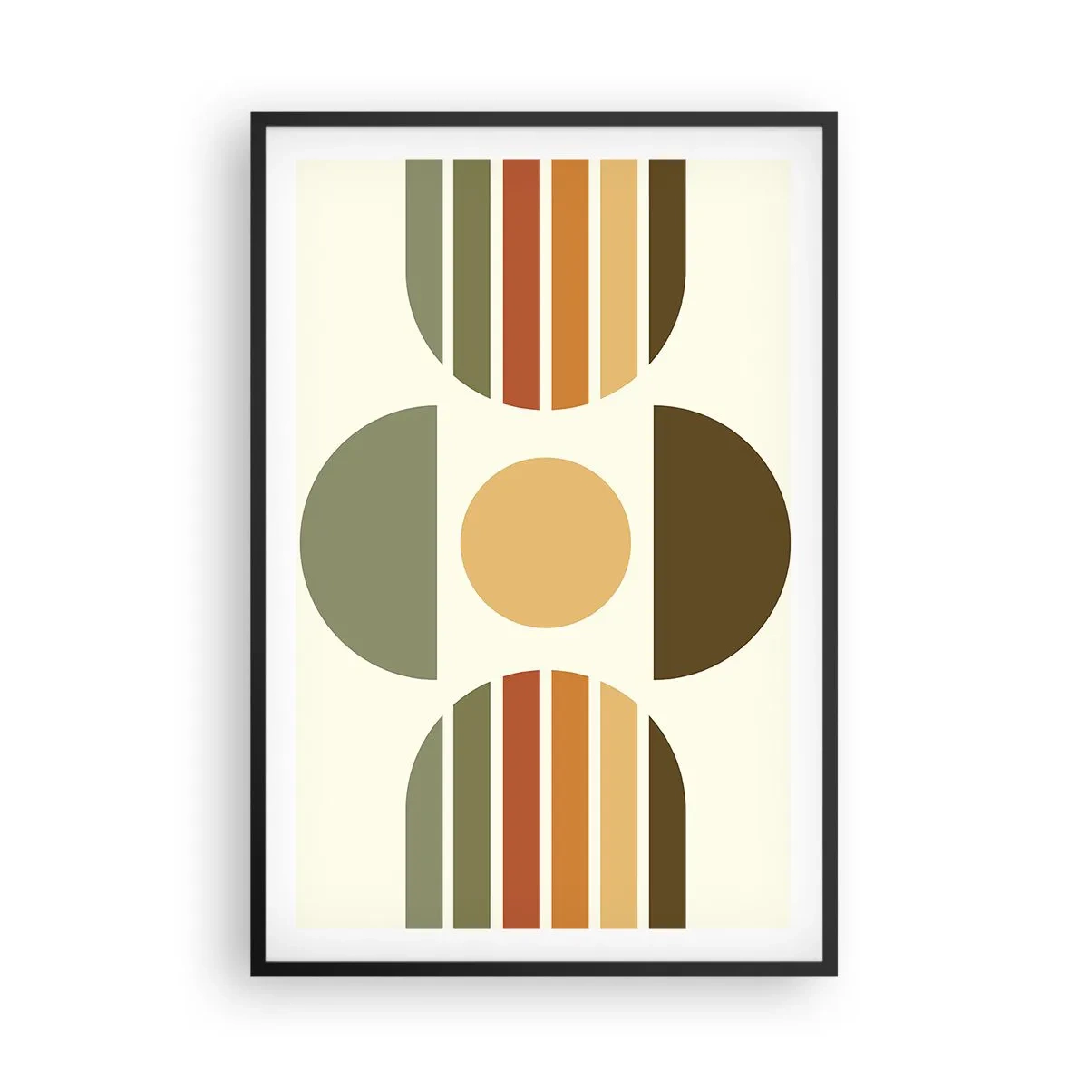 Affisch i svart ram - I jordens färger - 61x91 cm