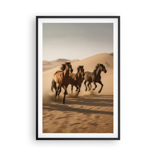 Affisch i svart ram - Fri som vinden - 61x91 cm