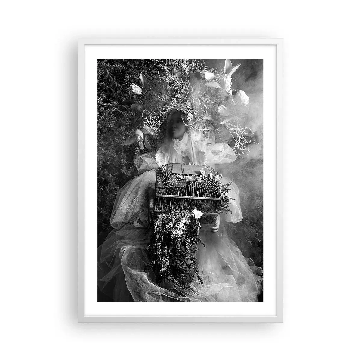 Affisch i vit ram - Bara Moder - Natur - 50x70 cm