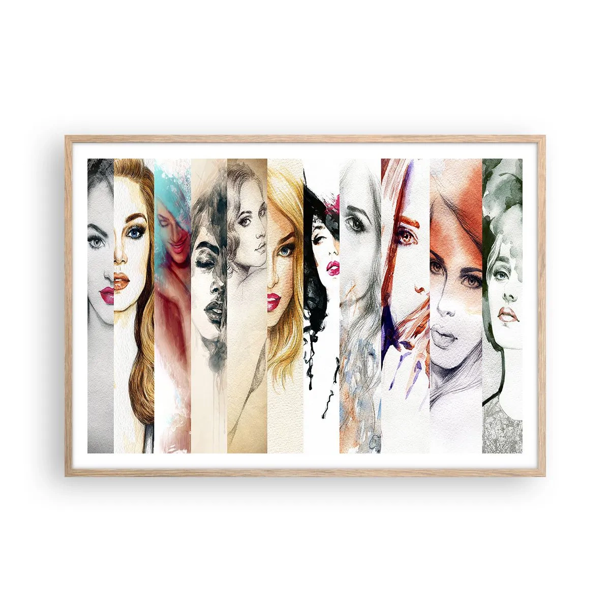 Affisch i ram av ljusek - Det är alltid DU - 100x70 cm